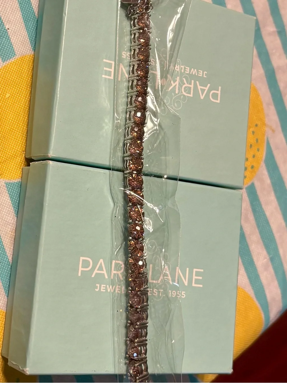 Park Lane Cappuccino Mini Bracelet in Rose-Pink and Silver